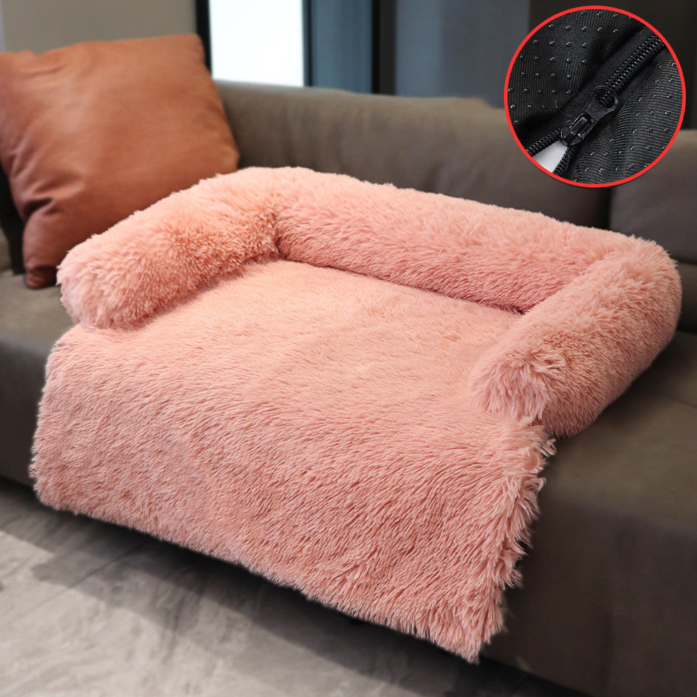 Removable Pet Sofa Bed – Ultra Soft, Washable Cushion for Dogs & Cats, Perfect for Couch, Car & Floor
