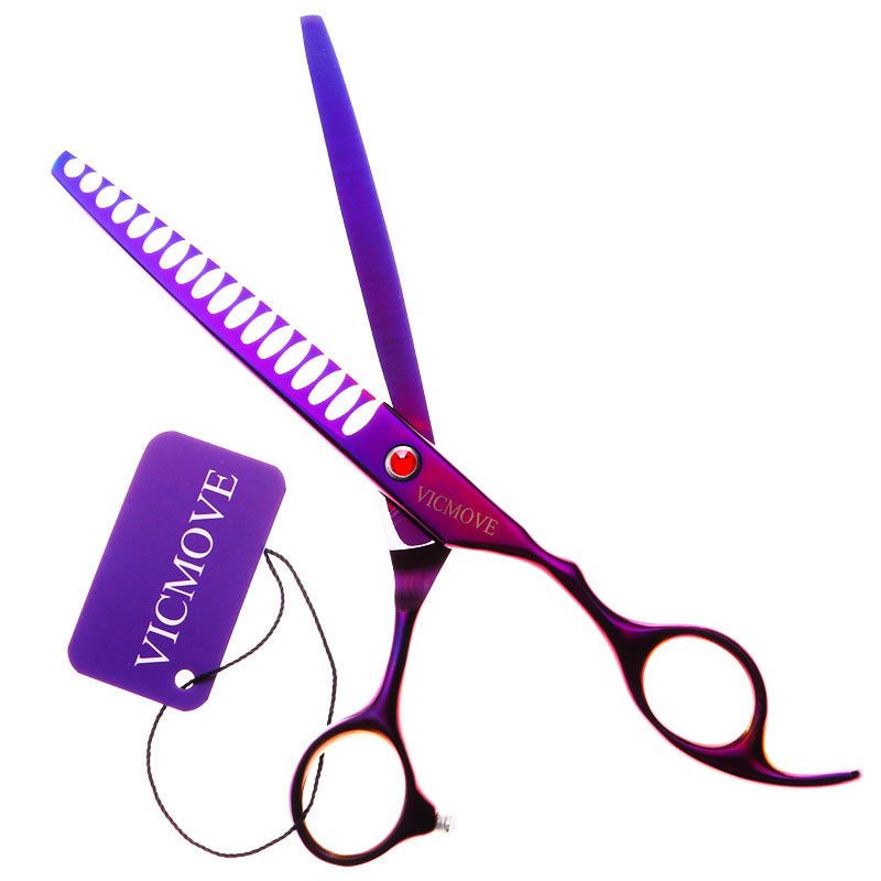 Professional Pet Grooming Scissors Kit – Stainless Steel Clippers Set for Dogs & Cats – Curved, Thinning & Straight Scissors with Case