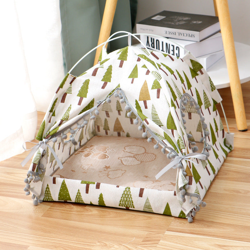 Alpine Retreat™ Foldable Tent Bed for Cats & Small Dogs