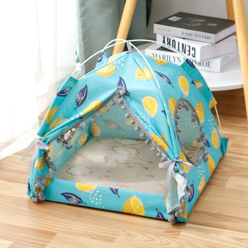 Alpine Retreat™ Foldable Tent Bed for Cats & Small Dogs