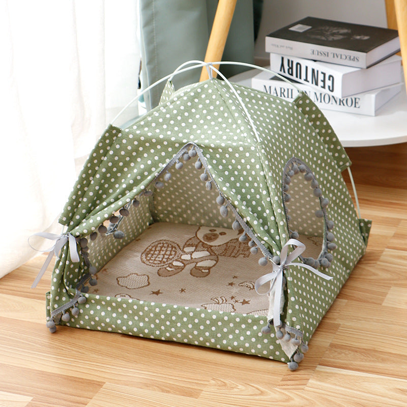 Alpine Retreat™ Foldable Tent Bed for Cats & Small Dogs