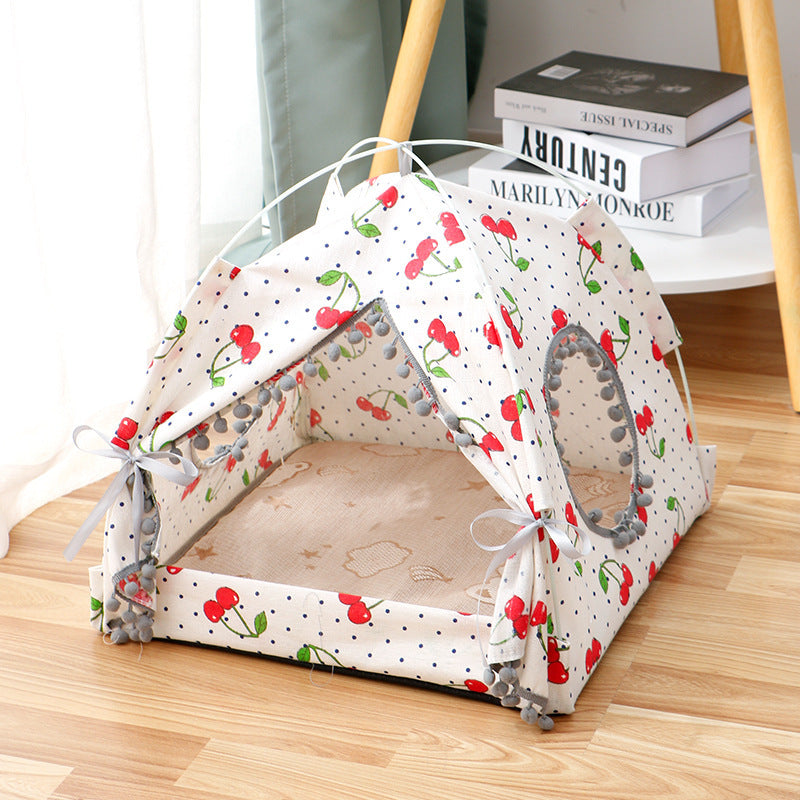 Alpine Retreat™ Foldable Tent Bed for Cats & Small Dogs