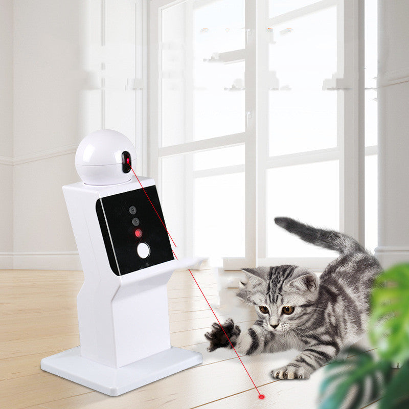 Interactive Smart Laser Cat Toy Robot – Automatic Pet Amusement for Indoor Cats