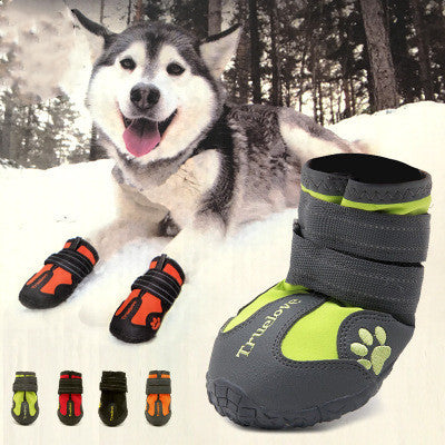 Outdoor Dog Boots for Large Breeds – Non-Slip & Waterproof Paw Protectors
