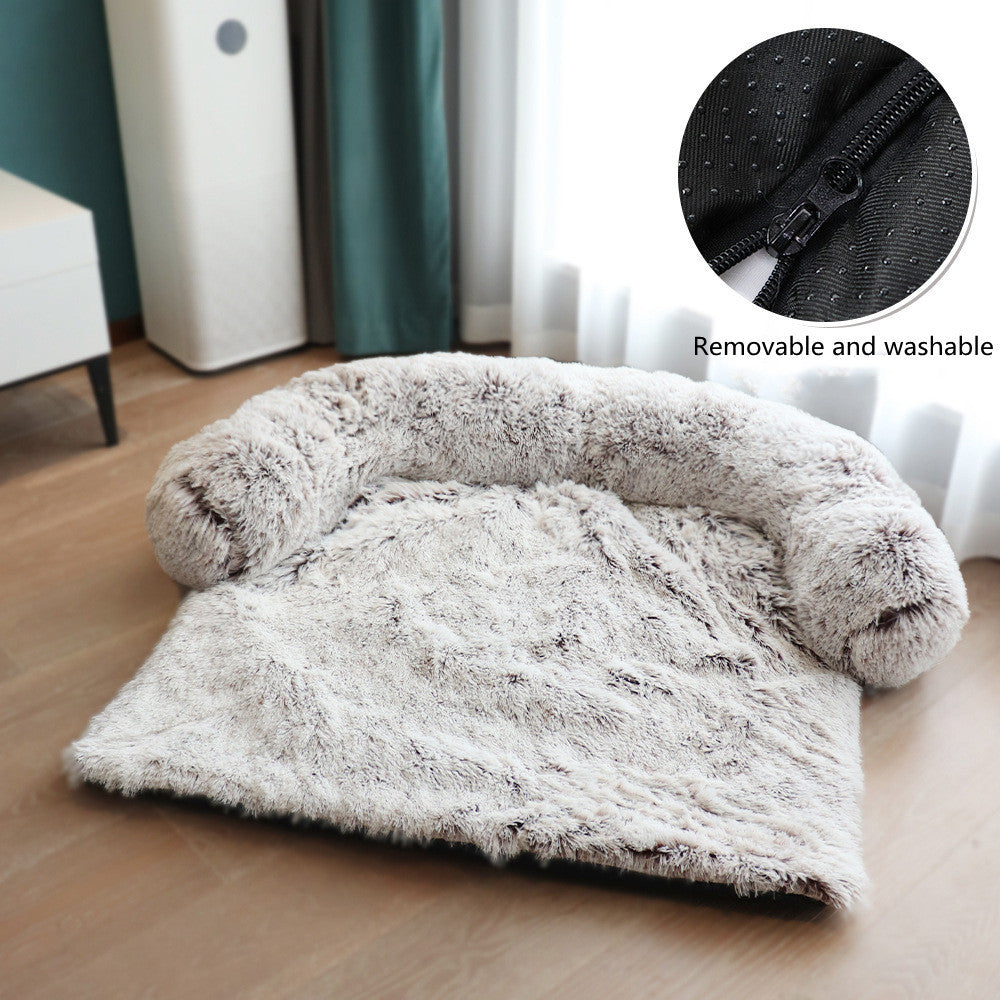 Removable Pet Sofa Bed – Ultra Soft, Washable Cushion for Dogs & Cats, Perfect for Couch, Car & Floor