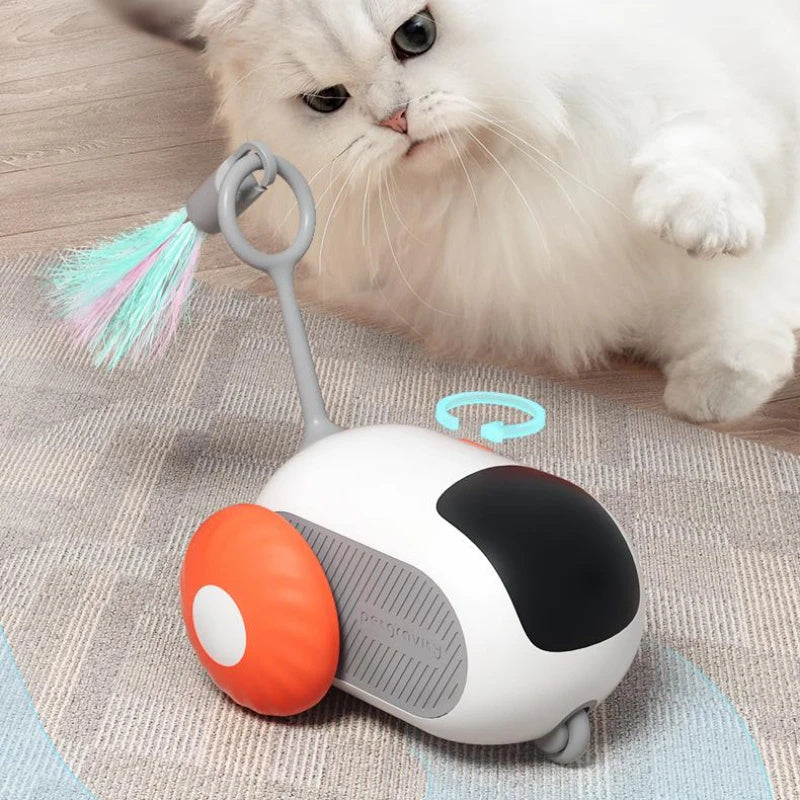 PurrMotion™ Remote Control Smart Cat Toy – USB Rechargeable, Interactive Chasing Car for Endless Feline Fun