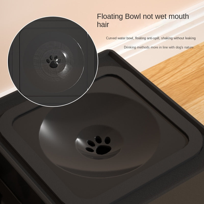 PawFeast Pro™ Adjustable Elevated Double Dog Bowl Stand with Stainless Steel Dishes