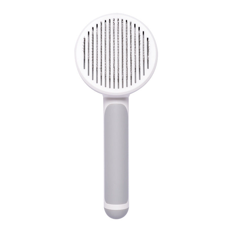 Self-Cleaning Pet Grooming Brush – Gentle Steel Wire Comb for Cats & Dogs – Easy Hair Removal & Massage Tool