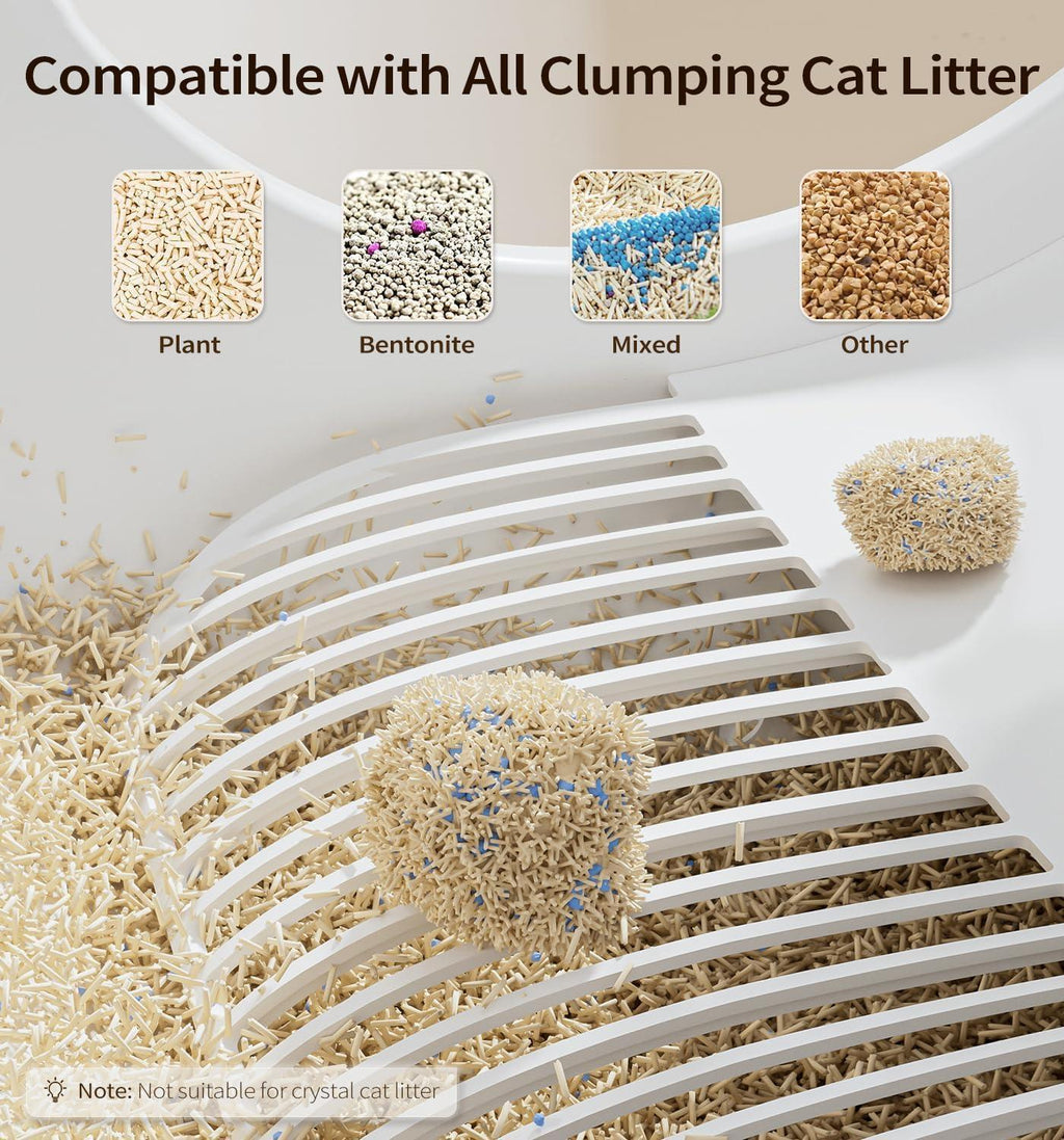 🛡️ PuraSense™ Smart Self-Cleaning Litter Box – 60L App-Controlled Odor-Free System