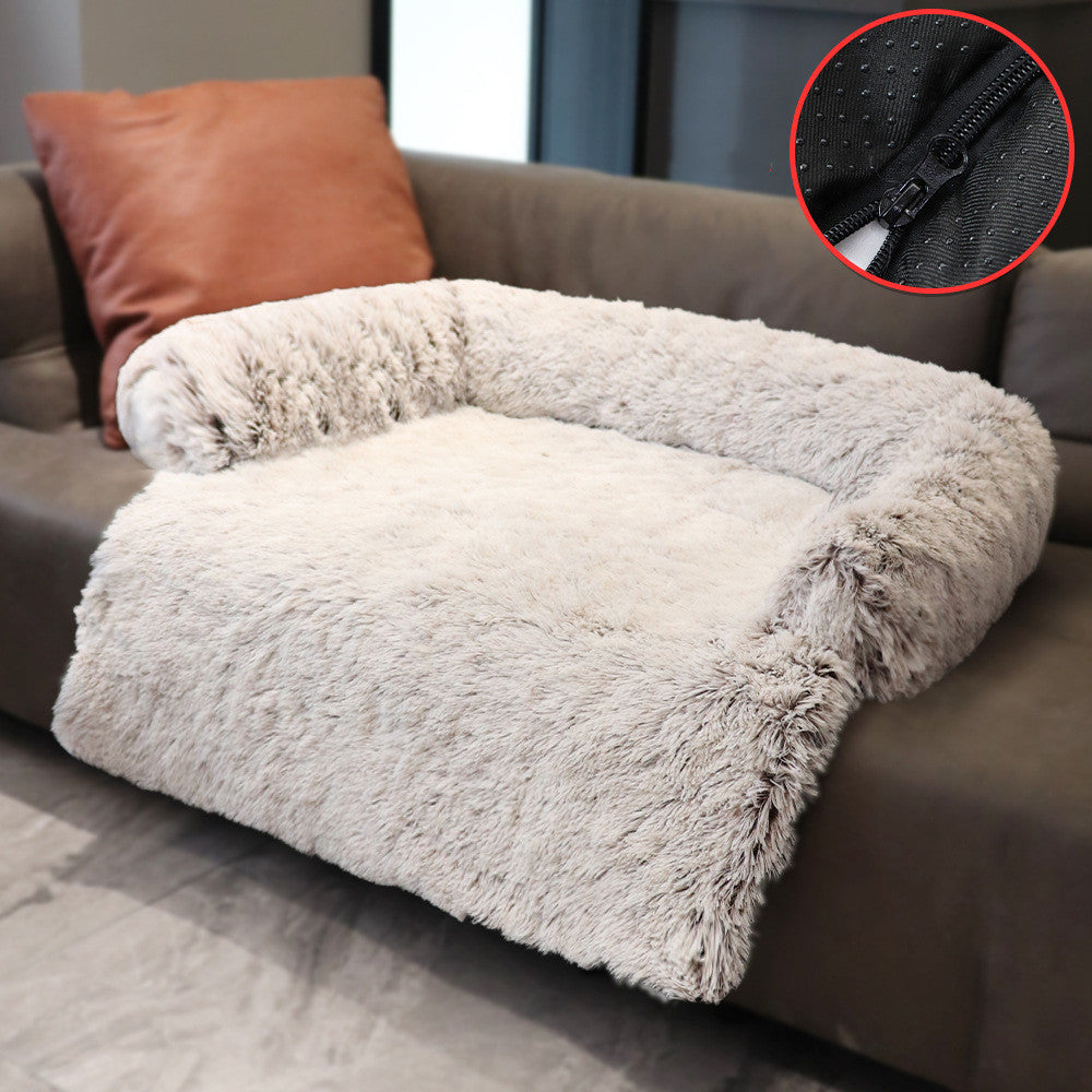 Removable Pet Sofa Bed – Ultra Soft, Washable Cushion for Dogs & Cats, Perfect for Couch, Car & Floor