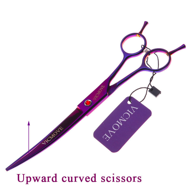 Professional Pet Grooming Scissors Kit – Stainless Steel Clippers Set for Dogs & Cats – Curved, Thinning & Straight Scissors with Case