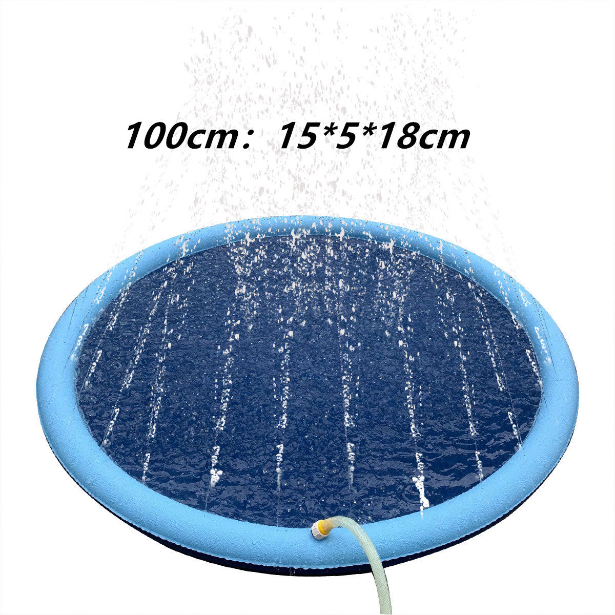 Non-Slip Splash Pad for Kids & Pets – Outdoor Summer Water Play Mat with Fountain Sprinkler – Fun Backyard Pool for Dogs & Toddlers