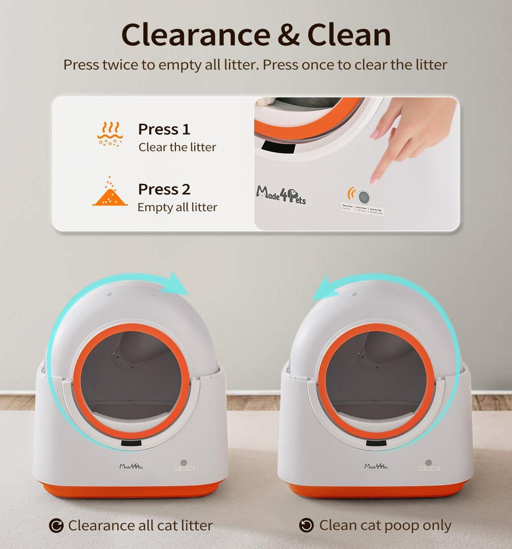 🛡️ PuraSense™ Smart Self-Cleaning Litter Box – 60L App-Controlled Odor-Free System