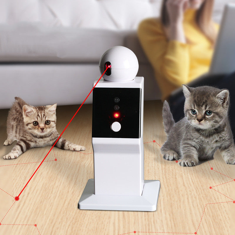 Interactive Smart Laser Cat Toy Robot – Automatic Pet Amusement for Indoor Cats