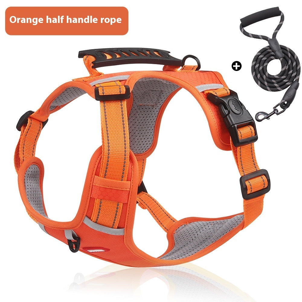 Reflective No-Pull Dog Harness – Safe & Adjustable Oxford Vest