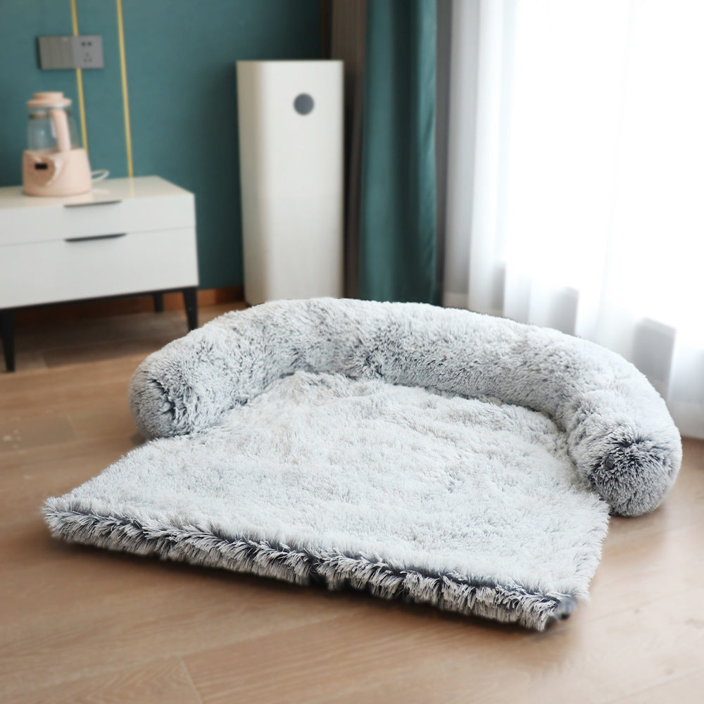 Removable Pet Sofa Bed – Ultra Soft, Washable Cushion for Dogs & Cats, Perfect for Couch, Car & Floor